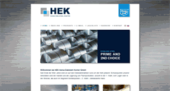 Desktop Screenshot of hek-inox.de