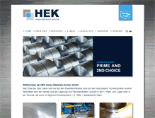Tablet Screenshot of hek-inox.de